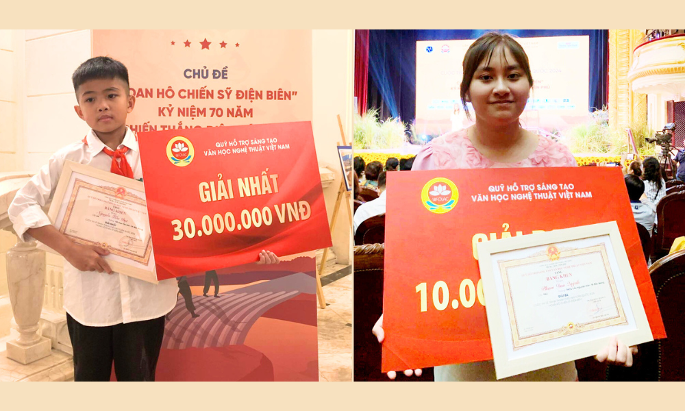 Thiếu nhi Bắc Giang giành giải Nhất cuộc thi vẽ tranh về Điện Biên Phủ